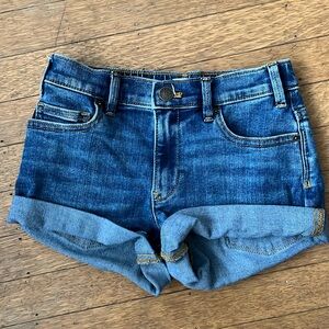 Crewcuts denim jeans shorts, like new, girls size 8, super cuties that can fold